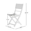 POSITANO FOLDABLE DINING SET, WHITE