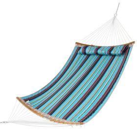 Beach Outdoor Yard Patio Portable Swing Hammock (Color: Blue, Type: Hammocks)
