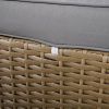 U_Style Customizable Outdoor Patio Furniture Set, Wicker Furniture Sofa Set with Thick Cushions, Suitable for Backyard, Porch.