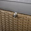 U_Style Customizable Outdoor Patio Furniture Set, Wicker Furniture Sofa Set with Thick Cushions, Suitable for Backyard, Porch.