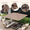 9.5 Feet Square Patio Cantilever Umbrella with 360¬∞ Rotation